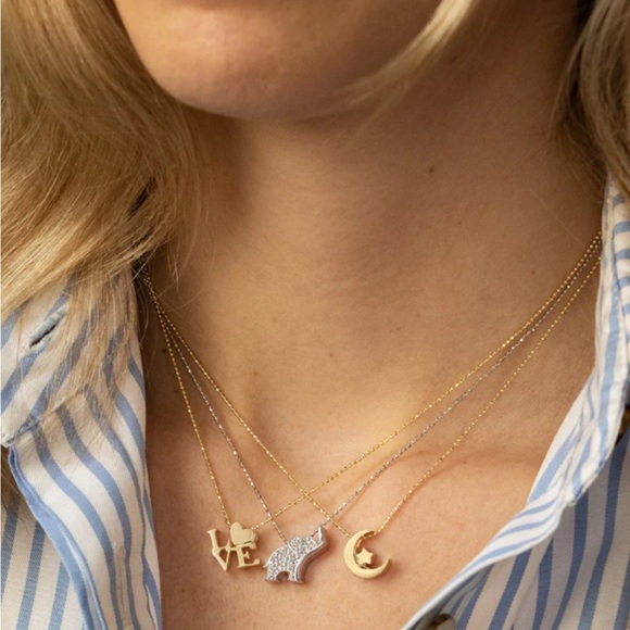 Alex Woo 14k Gold & Enamel Good Luck Elephant 🐘 Necklace 18” - Picture 10 of 10